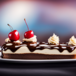 An image of a banana split with scoops of homemade banana ice cream, topped with chocolate syrup and a cherry