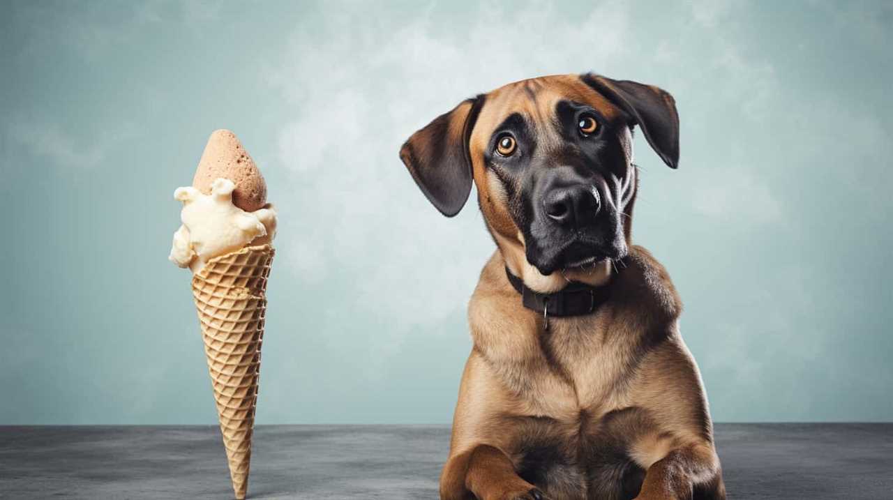 ice cream dogs vomiting