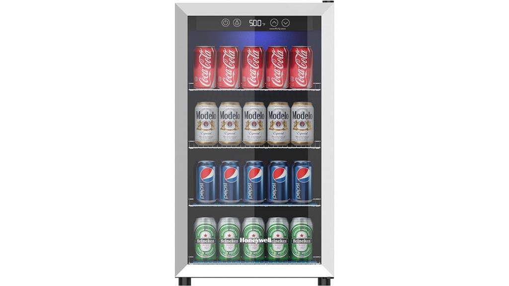 beverage refrigerator for 115 cans