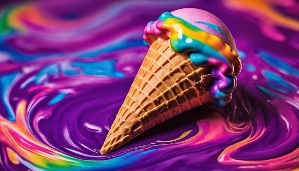 distinct purple ice cream