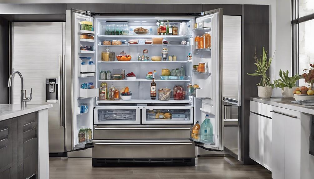 french door fridge features