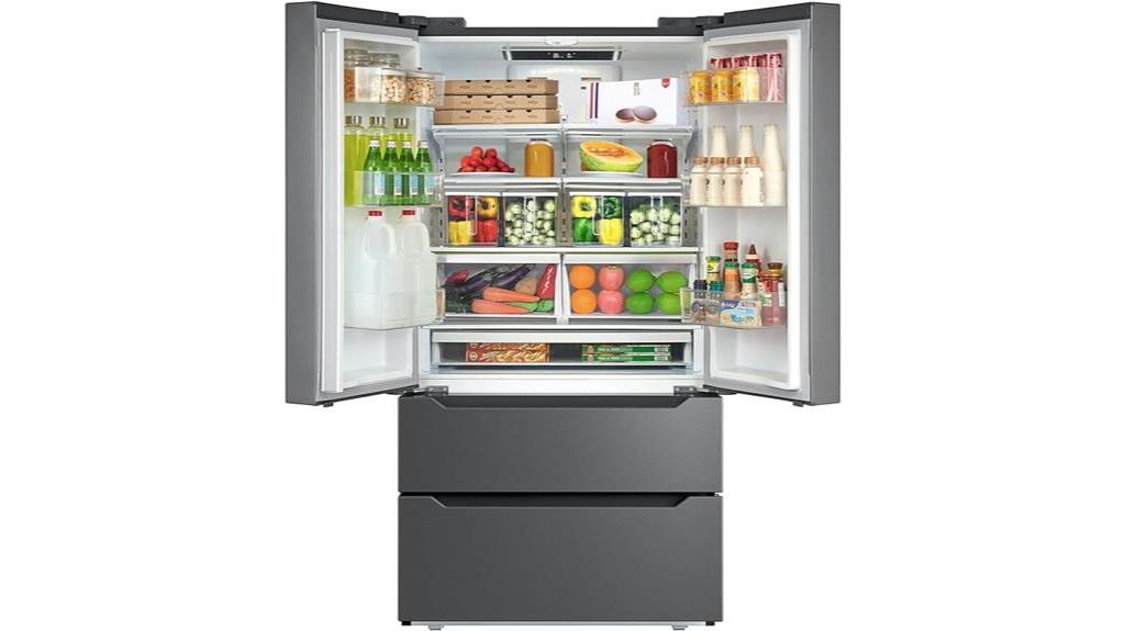 french door refrigerator with ice maker