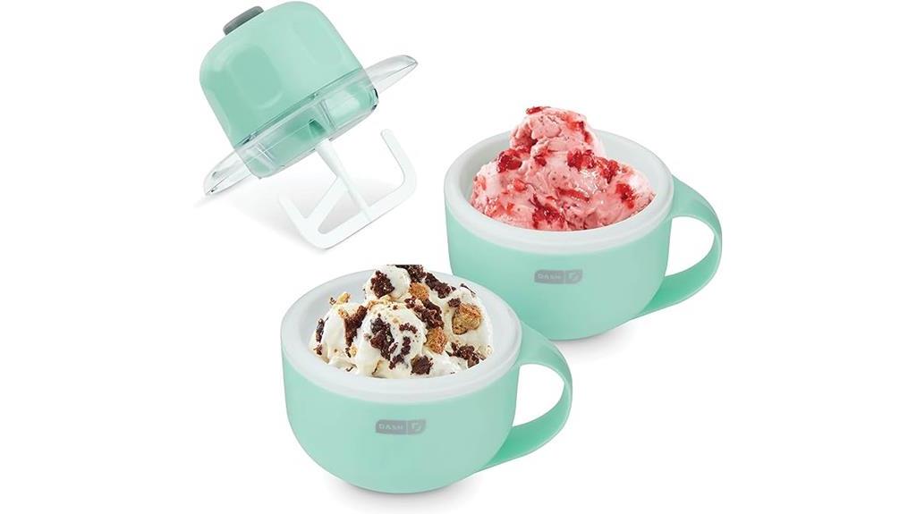 ice cream maker with bowls