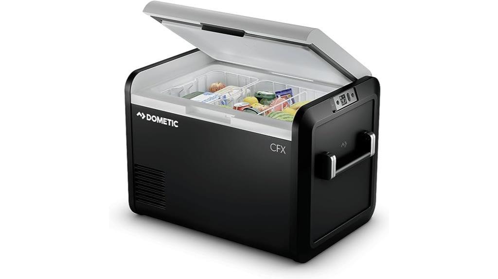 portable refrigerator with ice maker