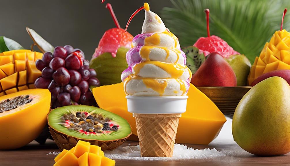tropical ice cream varieties