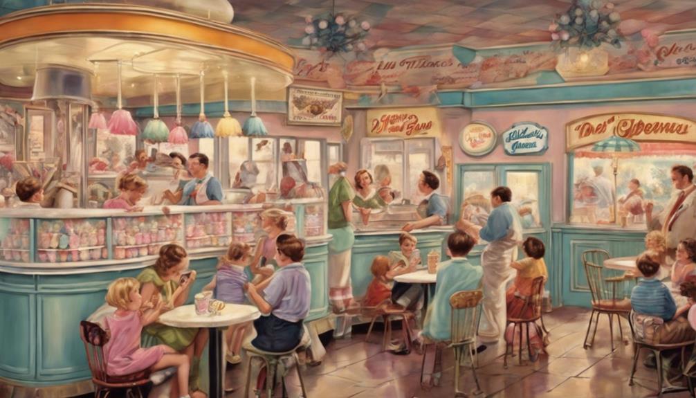 vintage ice cream parlor