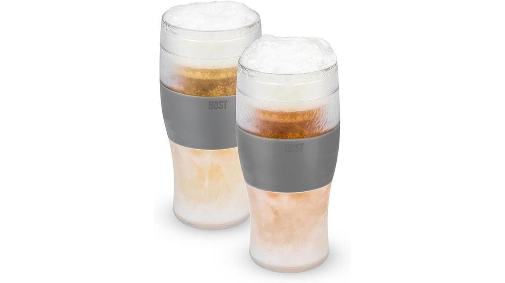 chilled beer glasses available