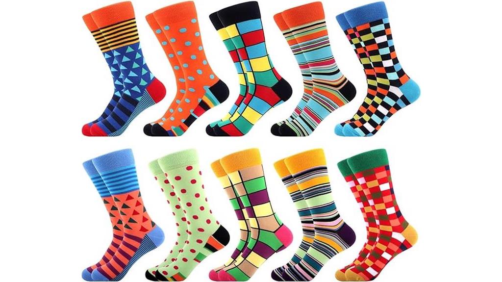 colorful crew socks for men