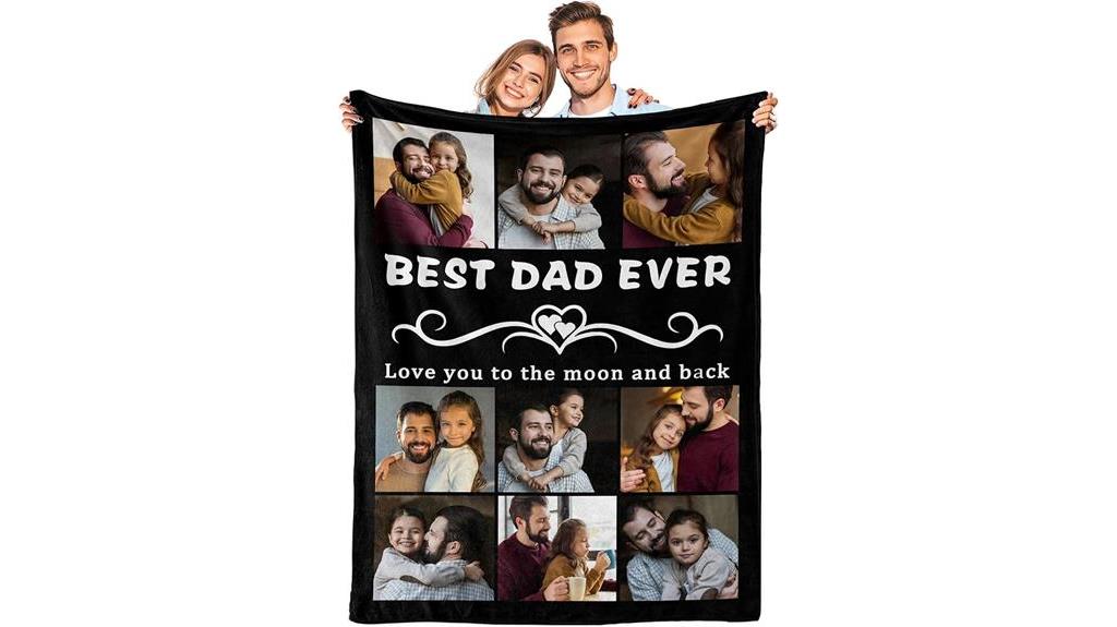 customized father s day blanket