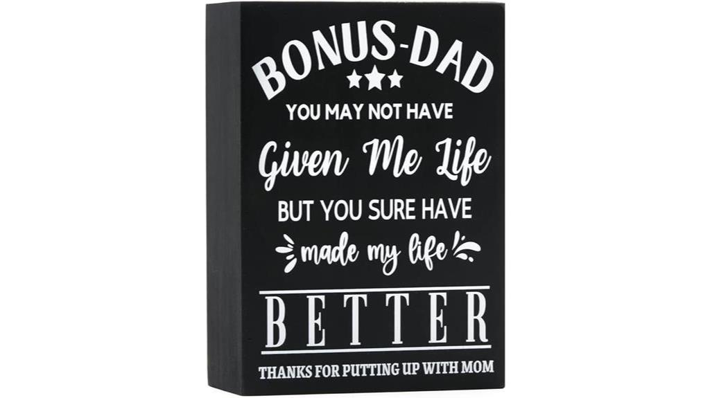 father s day wooden plaque