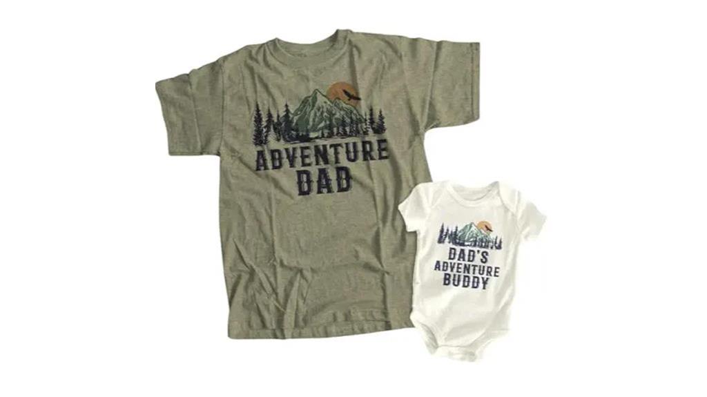 father son adventure matching shirts