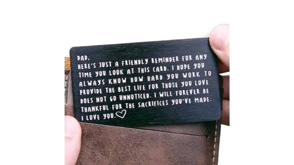 personalized wallet card gift
