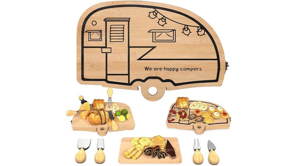 portable cheese board set