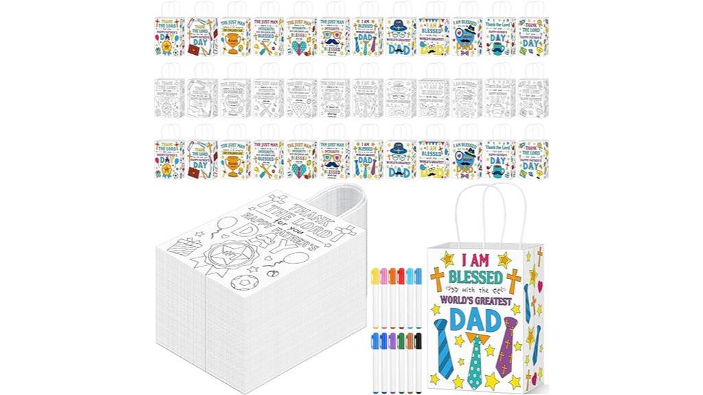 religious father s day coloring bags