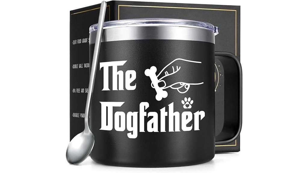 stylish dog dad mug