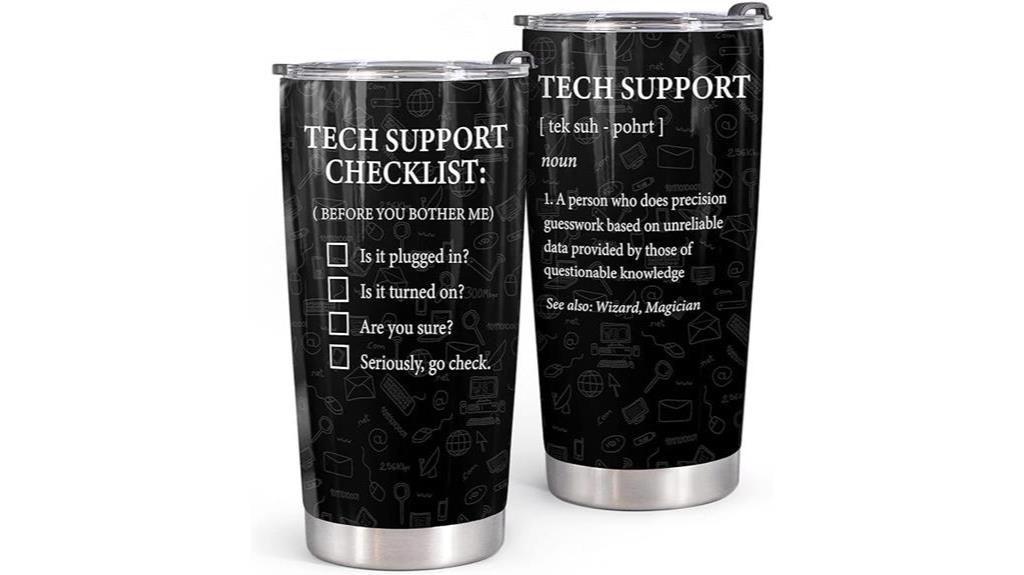 tech support humor checklist