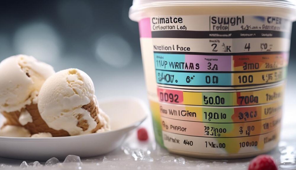 analyzing ice cream ingredients