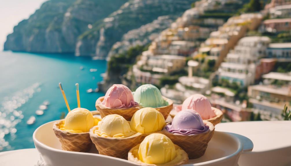 coastal creaminess gelato positano