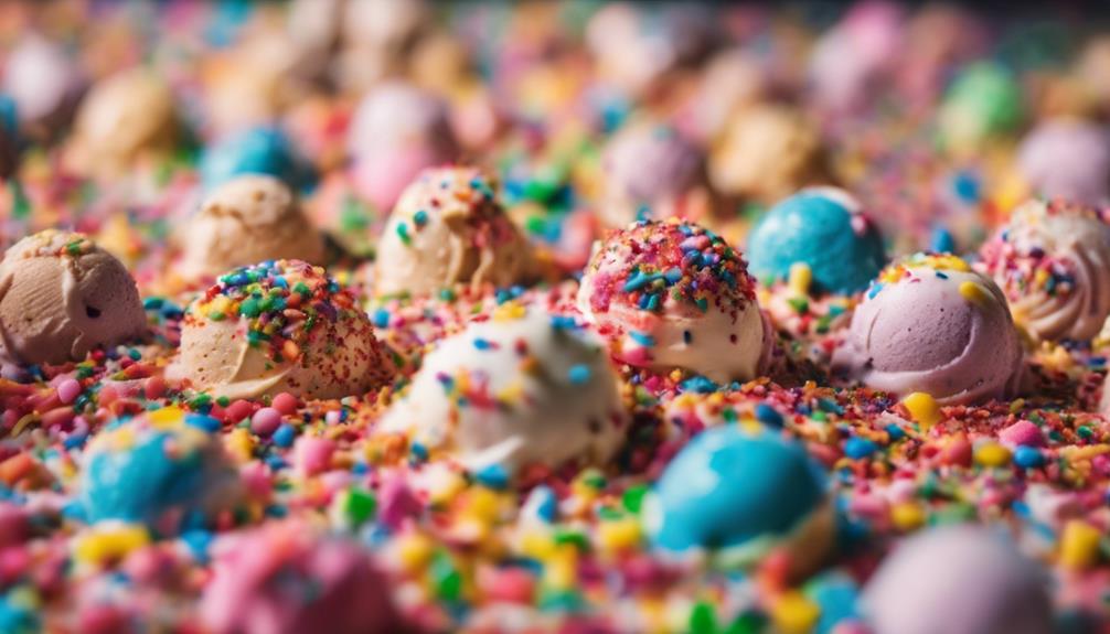 colorful sprinkles on cupcakes