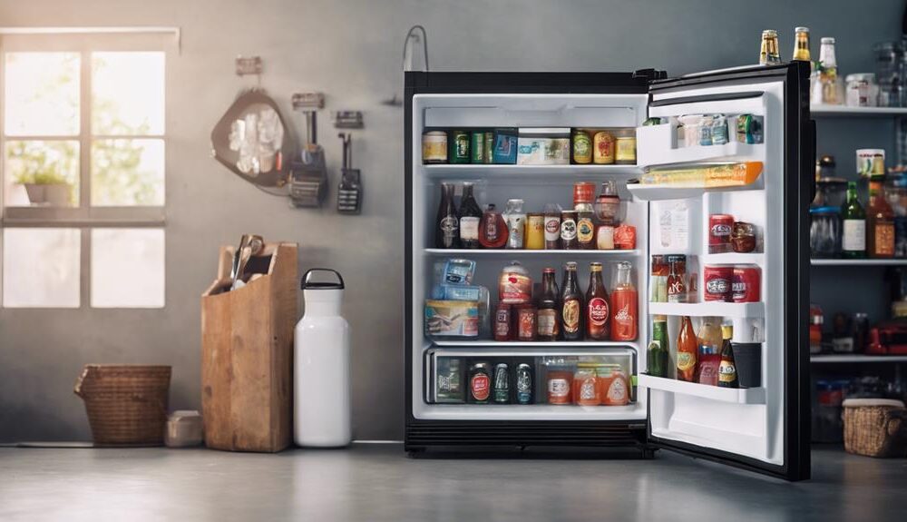 compact garage fridge options