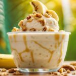 creamy banana frozen yogurt