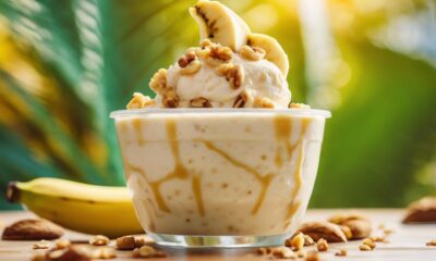 creamy banana frozen yogurt