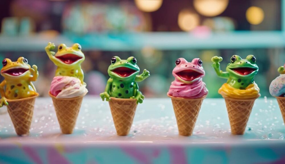 delicious frog inspired ice cream