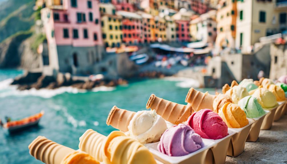 delicious gelato in manarola