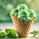 delicious green ice cream