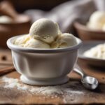 delicious homemade vanilla ice cream