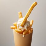 french fries and ice cream