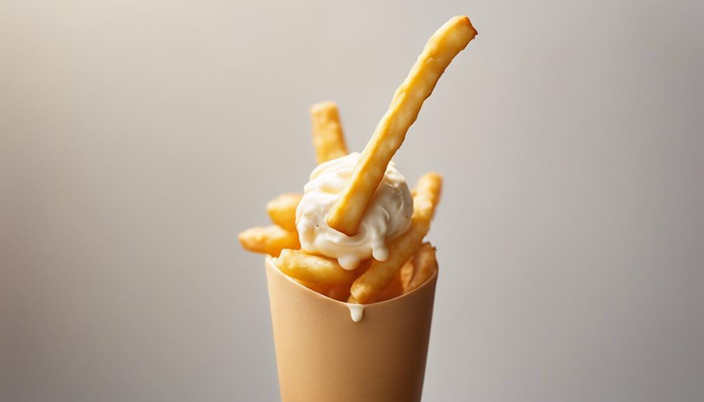 french fries and ice cream