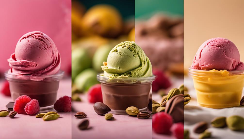 gelato versus sorbet flavors