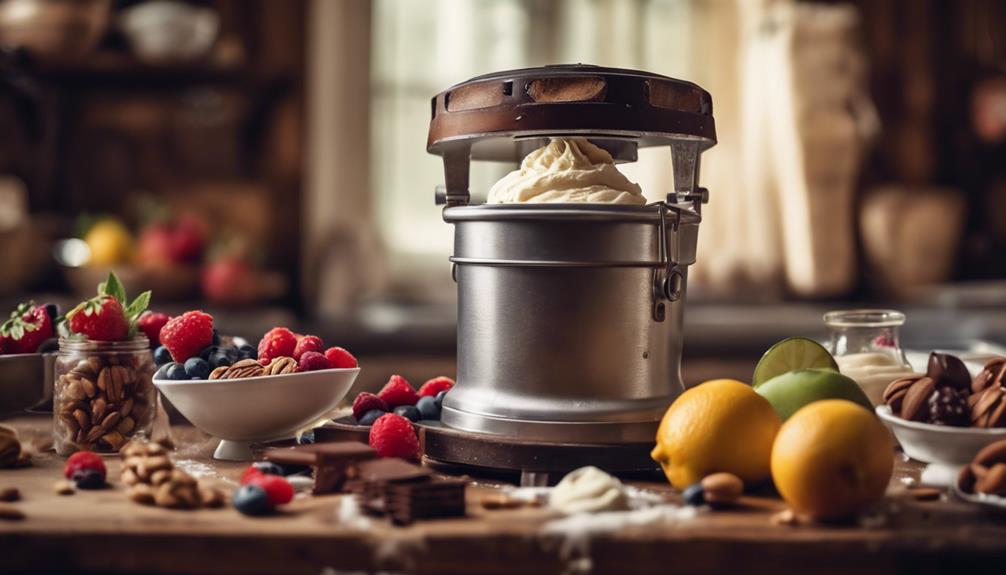 homemade ice cream machine