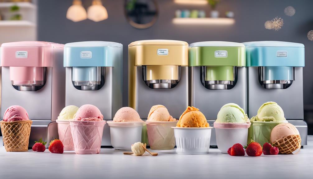 ice cream maker selection