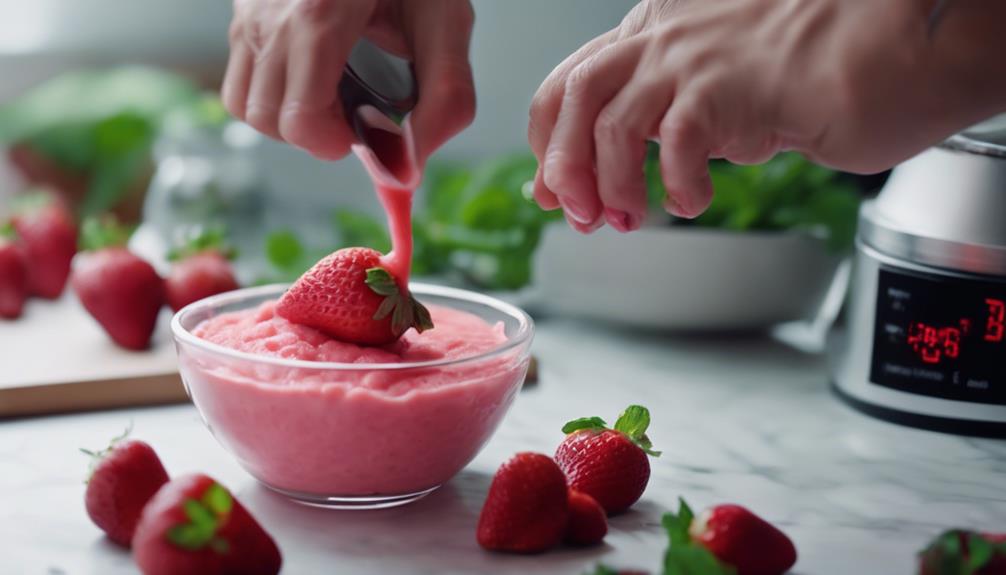 refreshing strawberry sorbet recipe