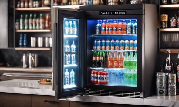 stylish under counter fridges