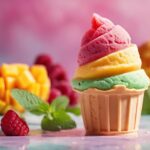 sweet and colorful desserts