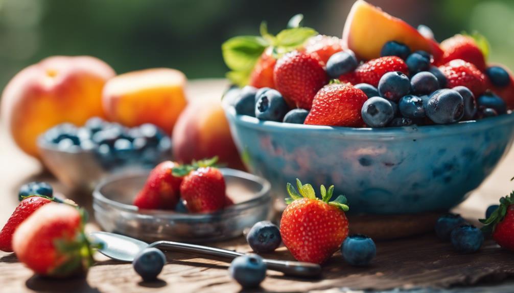 variety of fresh fruits