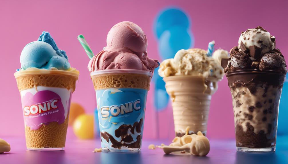 variety of sonic treats