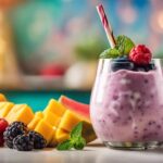 yogurt frozen fruit smoothie