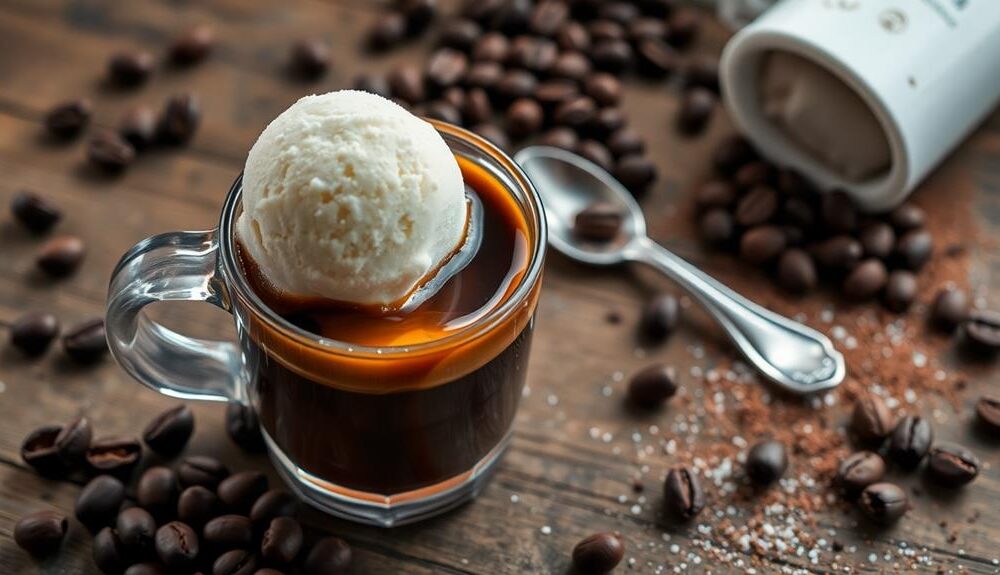 affogato ice cream coffee delight