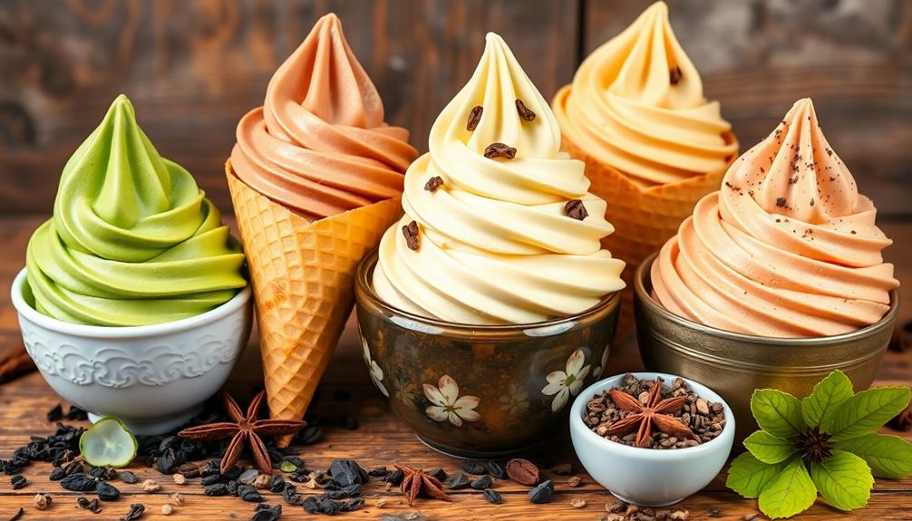 creative frozen dessert flavors