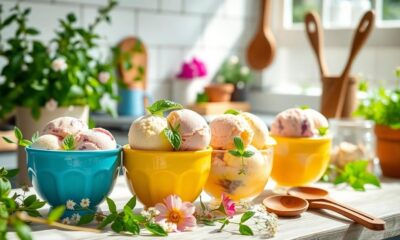 herb infused summer ice cream