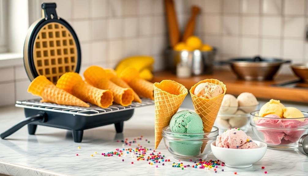 homemade waffle cone recipe