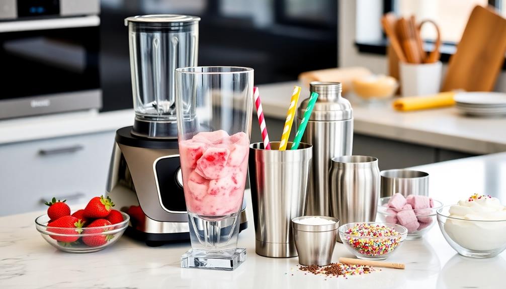 milkshake making essential tools