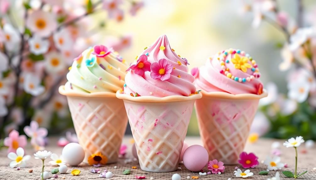 pastel easter ice cream