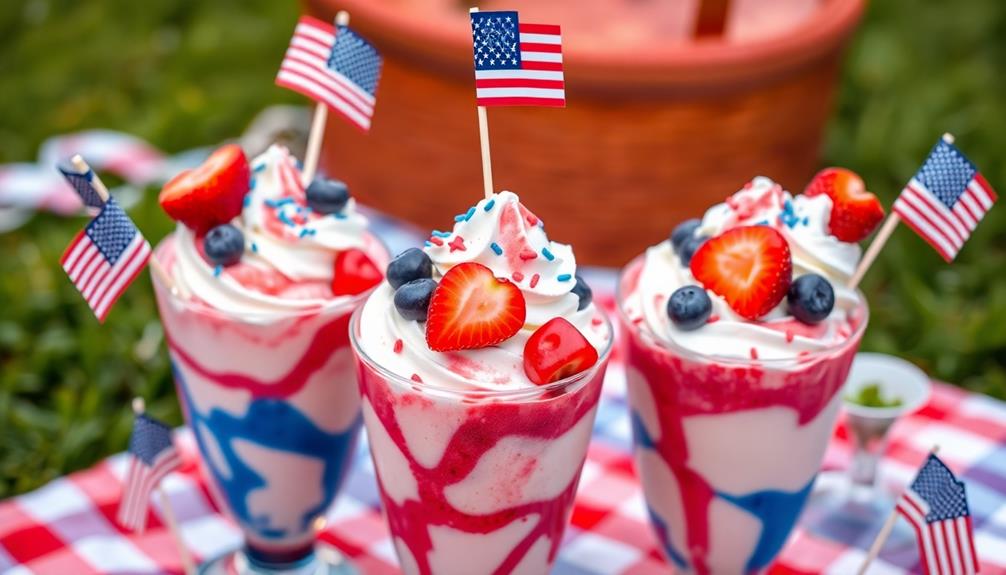 patriotic ice cream treats