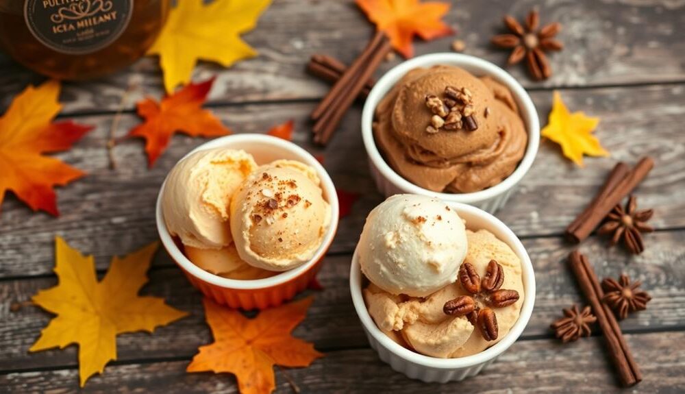 seasonal fall ice cream