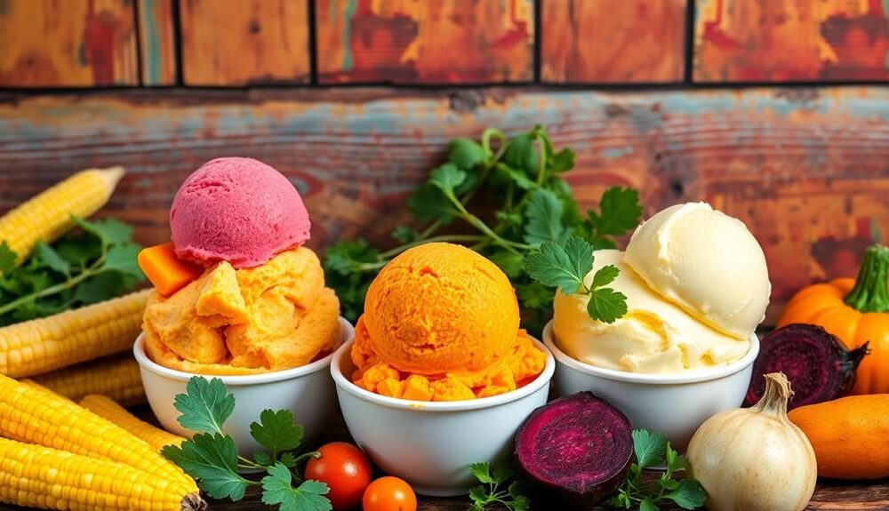 seasonal vegetable ice cream